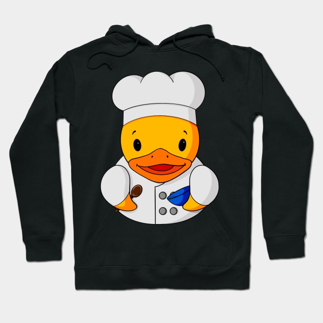 Chef Rubber Duck Hoodie by Alisha Ober Designs